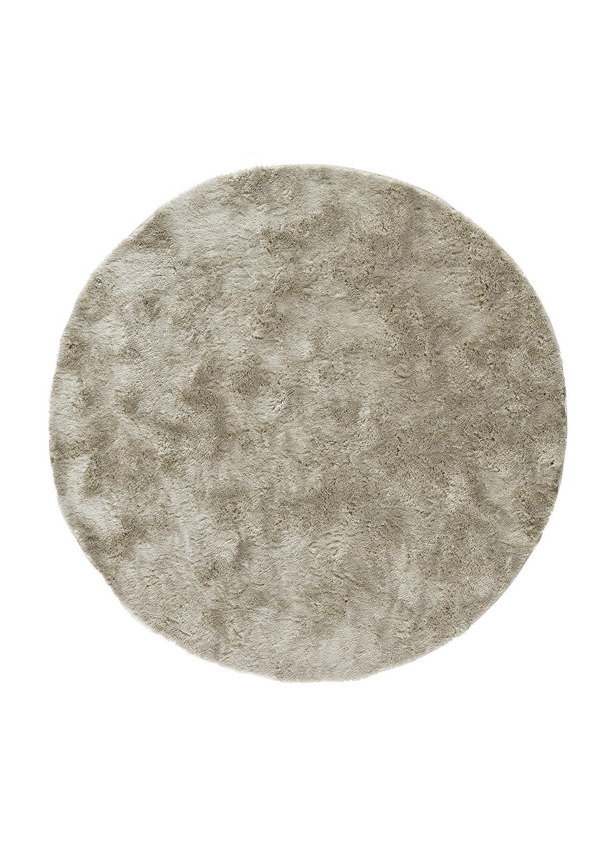 HOCHFLORTEPPICH Stein Roma 120/120 cm - Taupe, Kunststoff/Textil (120/120cm) - Atticgo