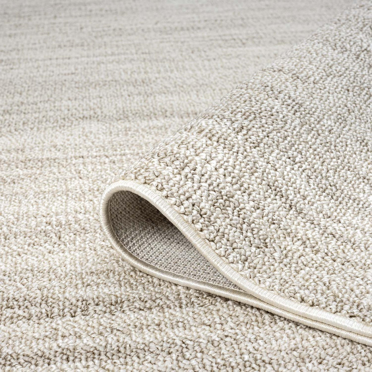 KURZFLOR-TEPPICH Clasico 0052 Taupe 160 cm Rund - Taupe, Textil (160/160cm) - carpet city