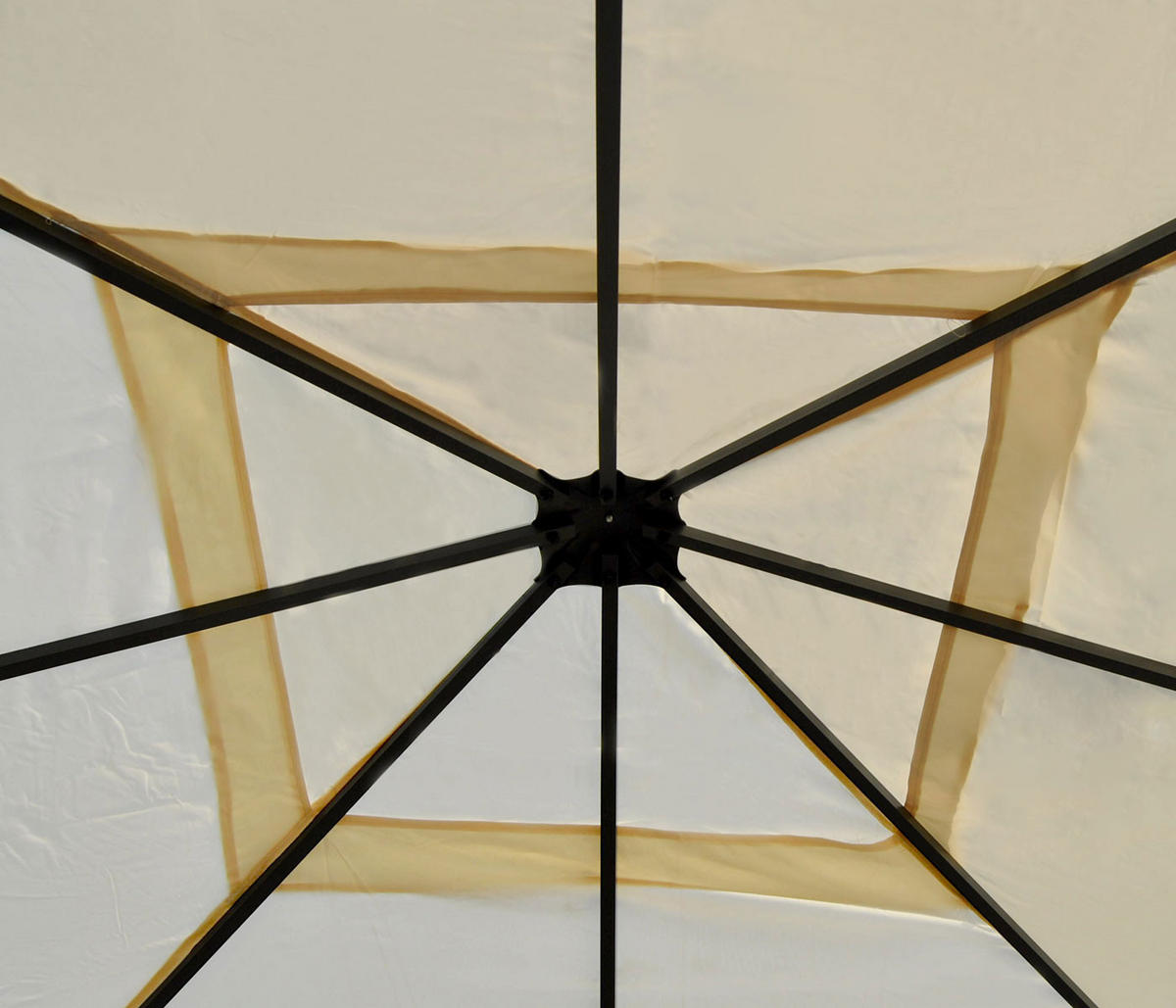 ERSATZBEZUG DACH FÜR PERGOLA CALPE Cremeweiß - Weiß, Textil (380/1/380cm) - MCW