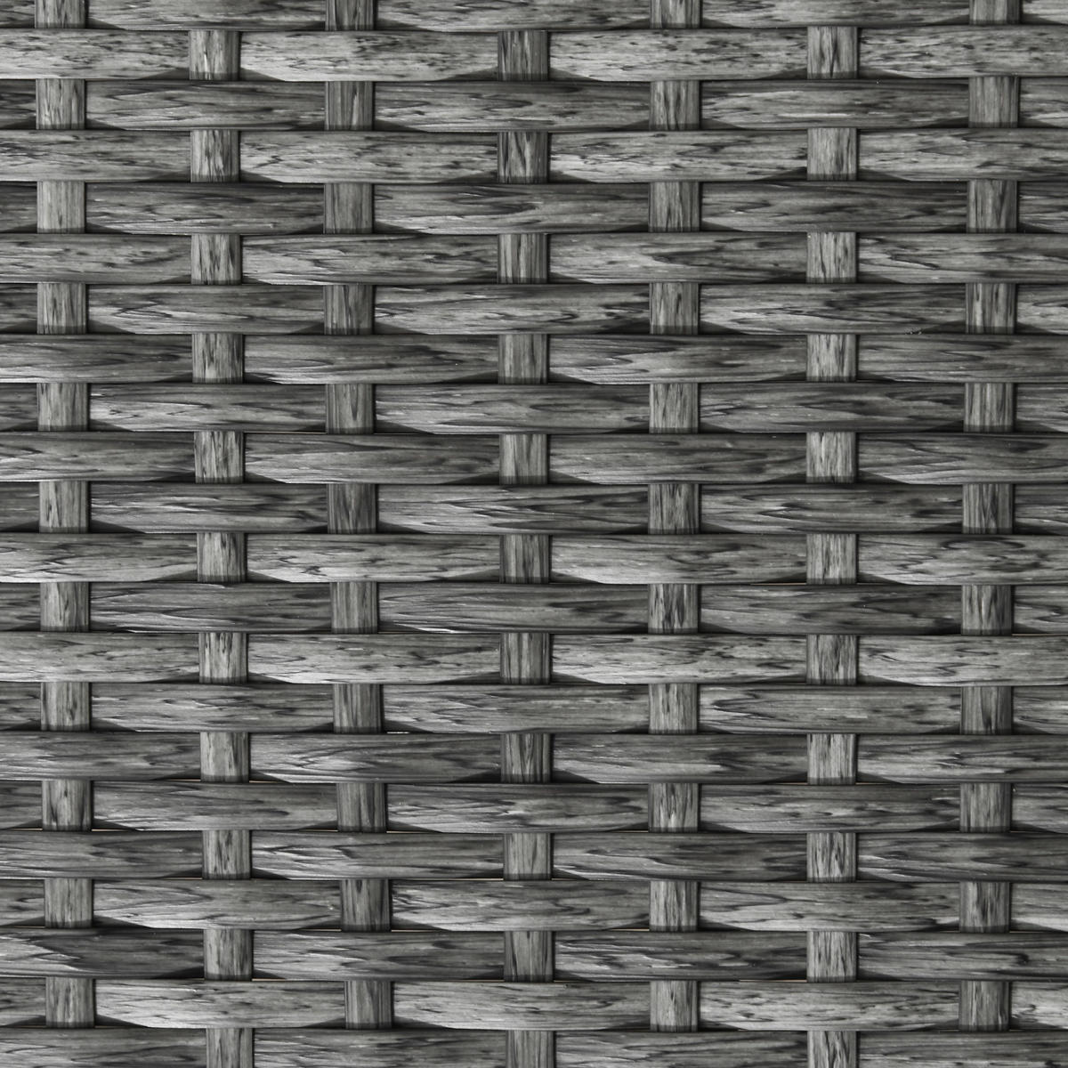 BALKONOVÝ set 3 ks 77/76/78 cm a 46/46/43 cm skládací z umělého ratanu, Šedá - šedá, přírodní materiály (77/78/76cm) - Redom