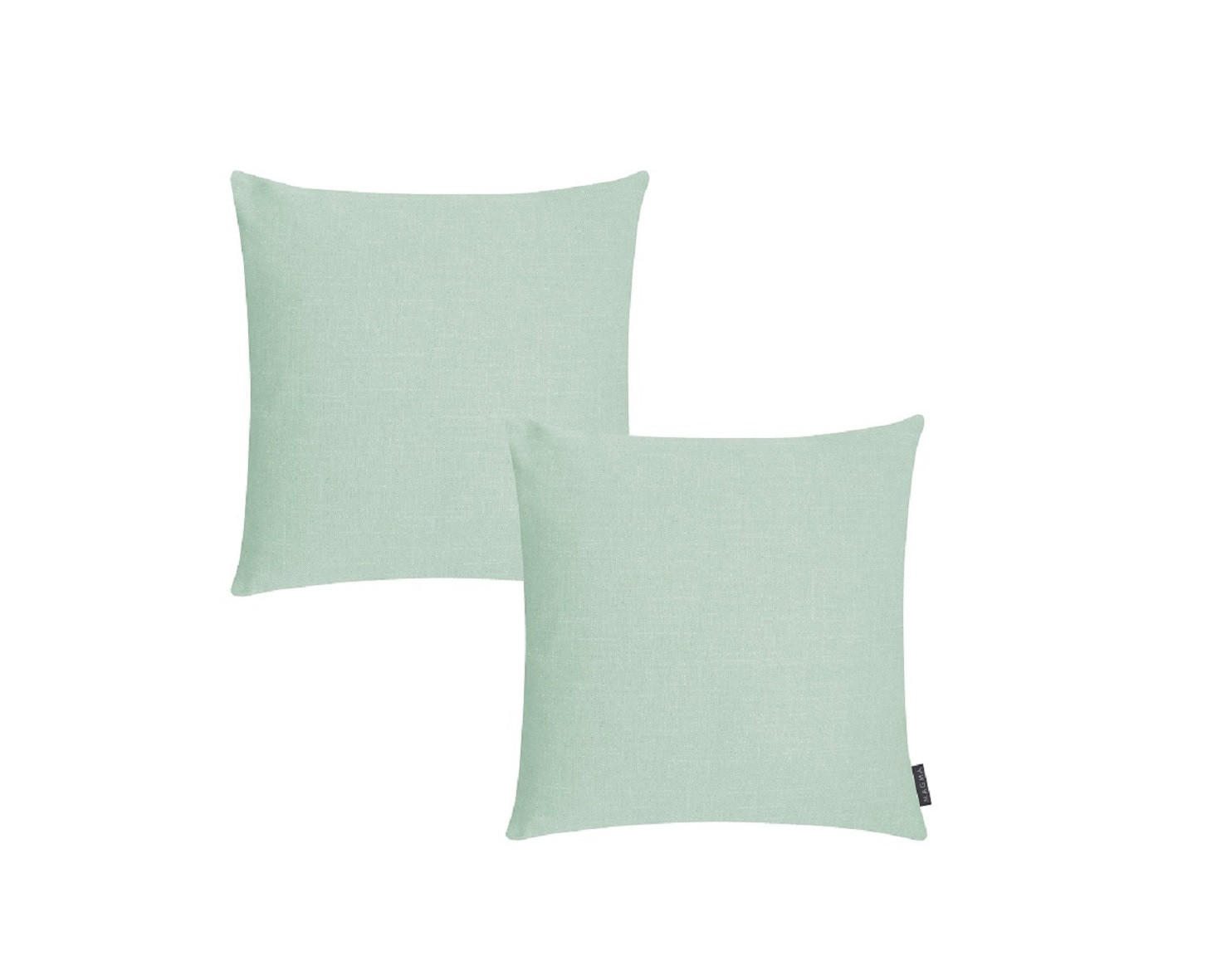 KISSENHÜLLE 2er Set Riva 40/40 pastellgrün - Pastellgrün, Textil (40/40cm) - Magma Heimtexx