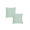 KISSENHÜLLE 2er Set Riva 40/40 pastellgrün - Pastellgrün, Textil (40/40cm) - Magma Heimtexx