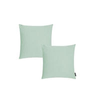 KISSENHÜLLE 2er Set Riva 40/40 pastellgrün - Pastellgrün, Textil (40/40cm) - Magma Heimtexx