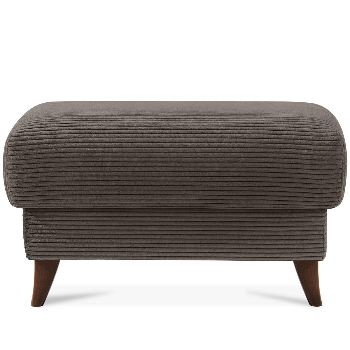 HOCKER GUSTAVO II, Graubeige - Greige/Beige, Holz/Holzwerkstoff (92/49/92cm) - KONSIMO®