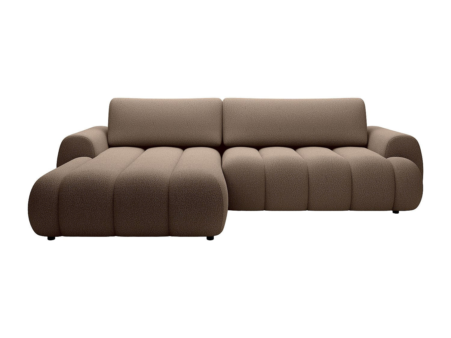 SCHLAFSOFA - 4 Personen - stoff - taupe Fridora - Taupe, Textil (272/81/168cm) - Vente-Unique