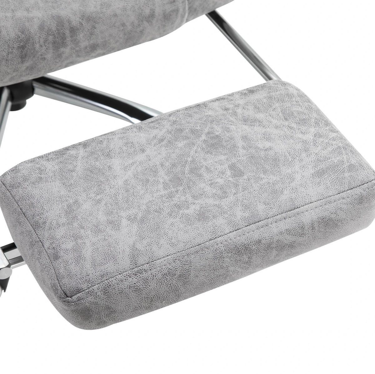 SESSEL 62/67/113-120 cm, Massage & Wärme, verstellbar,Grau - Grau, Kunststoff (67/113/62cm) - Redom