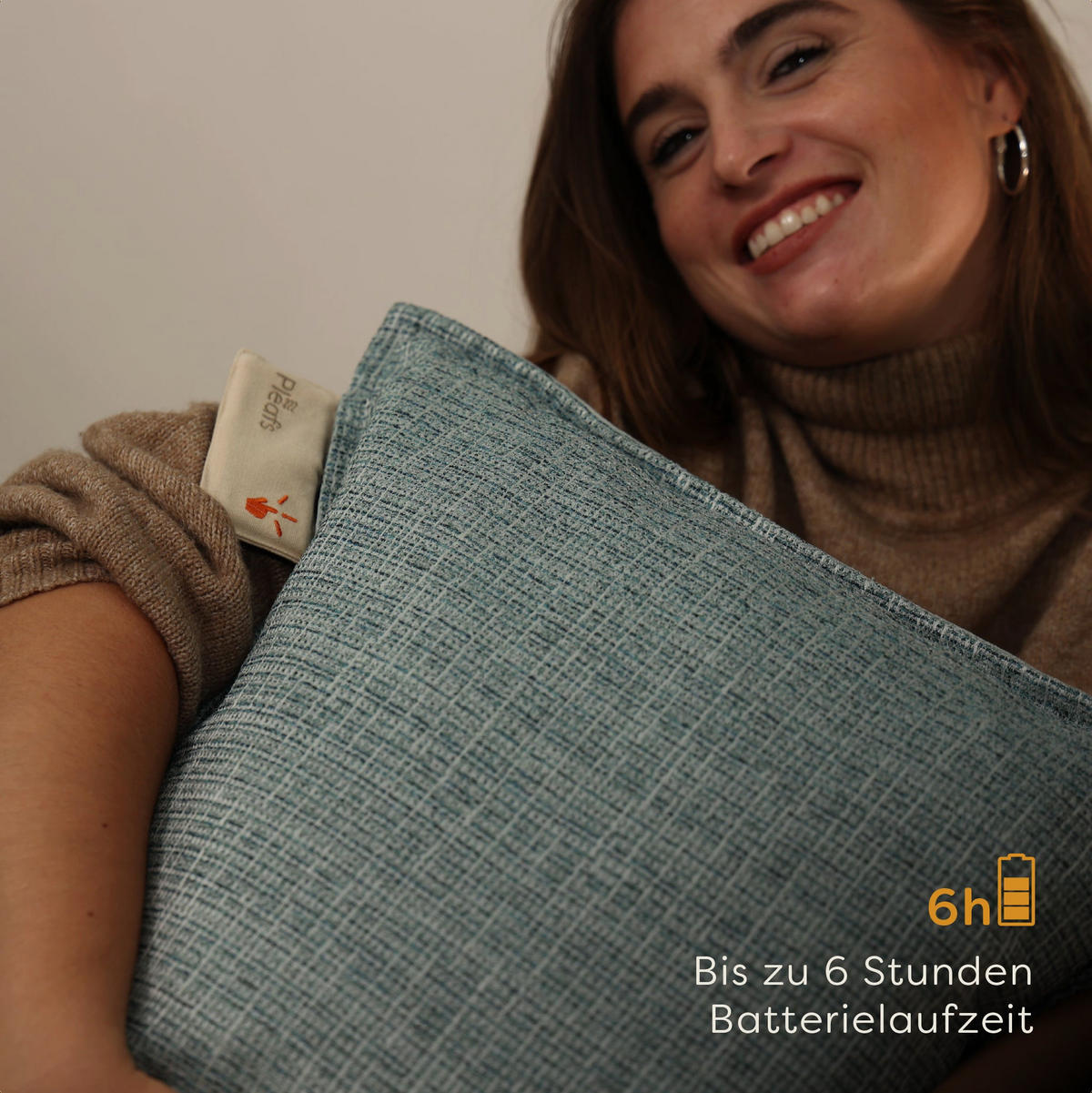 HEIZKISSEN Nomad 45x45cm Sirocco - Grau, Textil (45/45cm) - Pleafs
