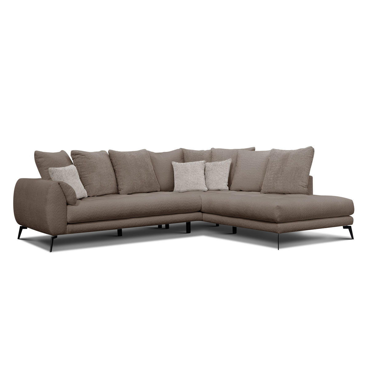 ECKSOFA CALME 5-Sitzer, creme - Creme, Holz/Textil (294/229cm) - Courtois Laville