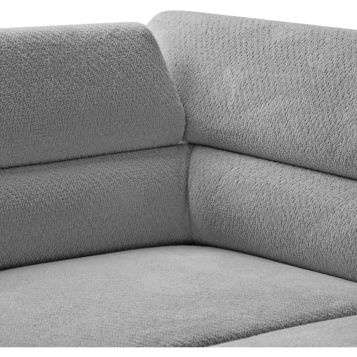 ECKSCHLAFSOFA Mellow mit Bettkasten, Grau, links - Schwarz/Grau, Textil (270/205cm) - Beautysofa