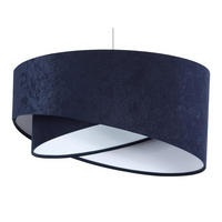 HÄNGELEUCHTE Blau 50/23 cm - Weiß, Kunststoff (50/1.3/23cm) - ONZENO
