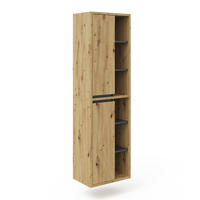 BADSCHRANK Viola Artisan-Eiche 50 x 170 cm - Eiche Artisan, Holzwerkstoff (50/170/33cm) - Vicco