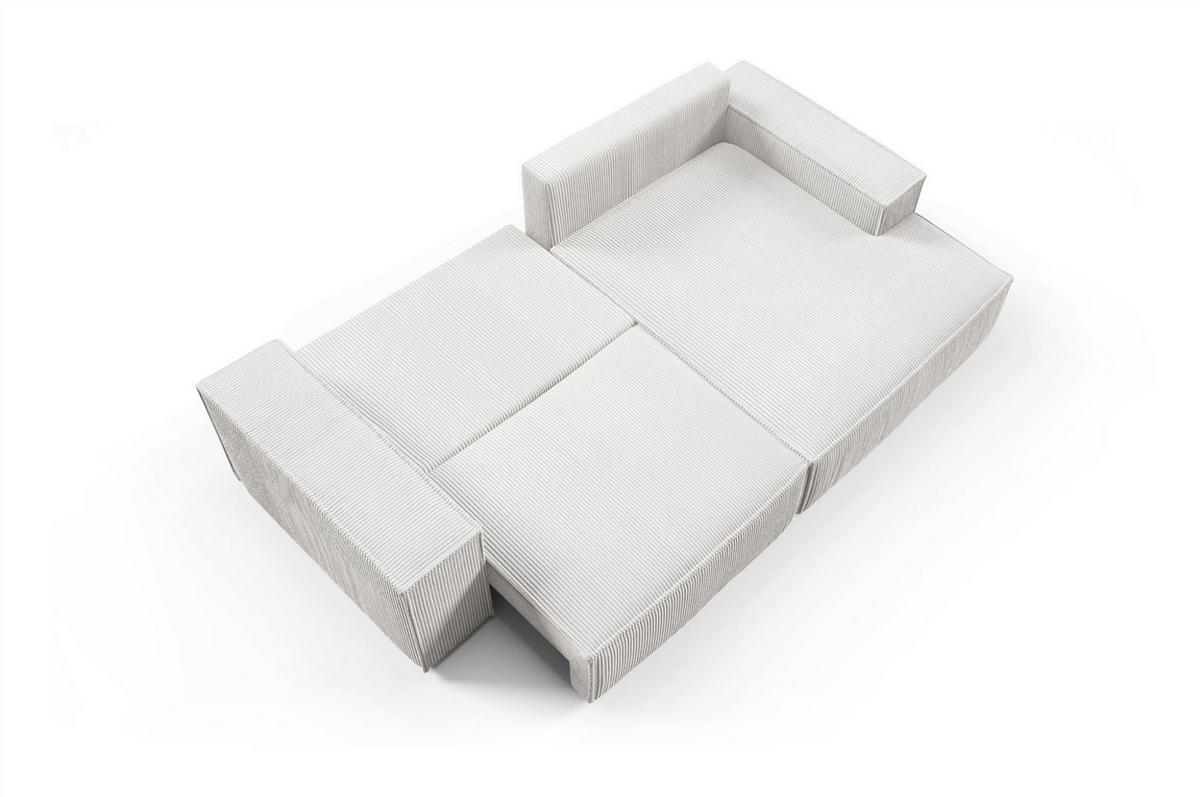 ECKSOFA Corunia Xs - Gelb, Holzwerkstoff/Textil (255/148cm) - Fun Möbel