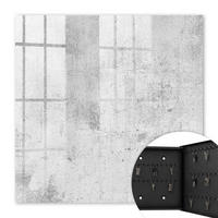 SCHLÜSSELBOX Schwarz 30x30 cm- Türöffnung nach rechts - Unverfälschte Eleganz - Grau, Metall (30/30/5cm) - TULUP
