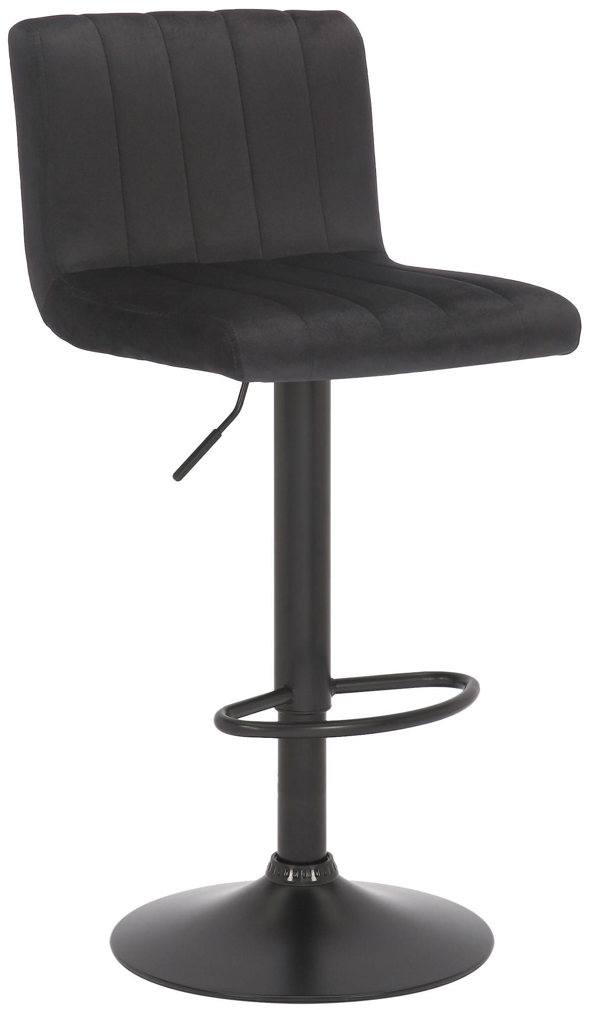 furnicato Barhocker Schwarz 41x87x49 cm