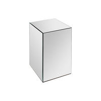 BEISTELLTISCH aus MDF und Spiegel - LAZURIO - Silberfarben, Glas (30/30/50cm) - Vente-Unique