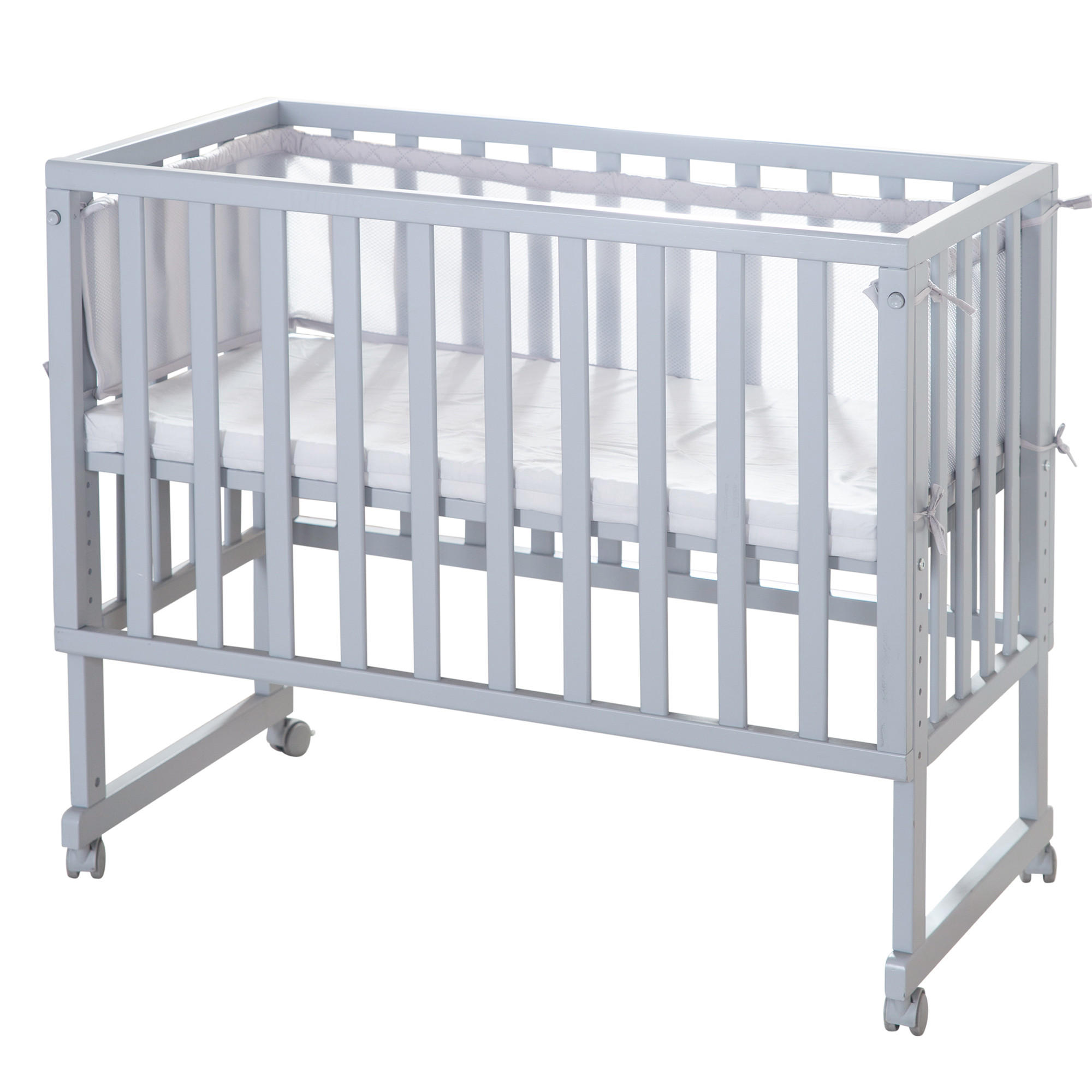 BEISTELLBETT roba Style grau 3in1 Set 90 x 45 cm - Taupe, Holzwerkstoff (45/90cm) - Roba