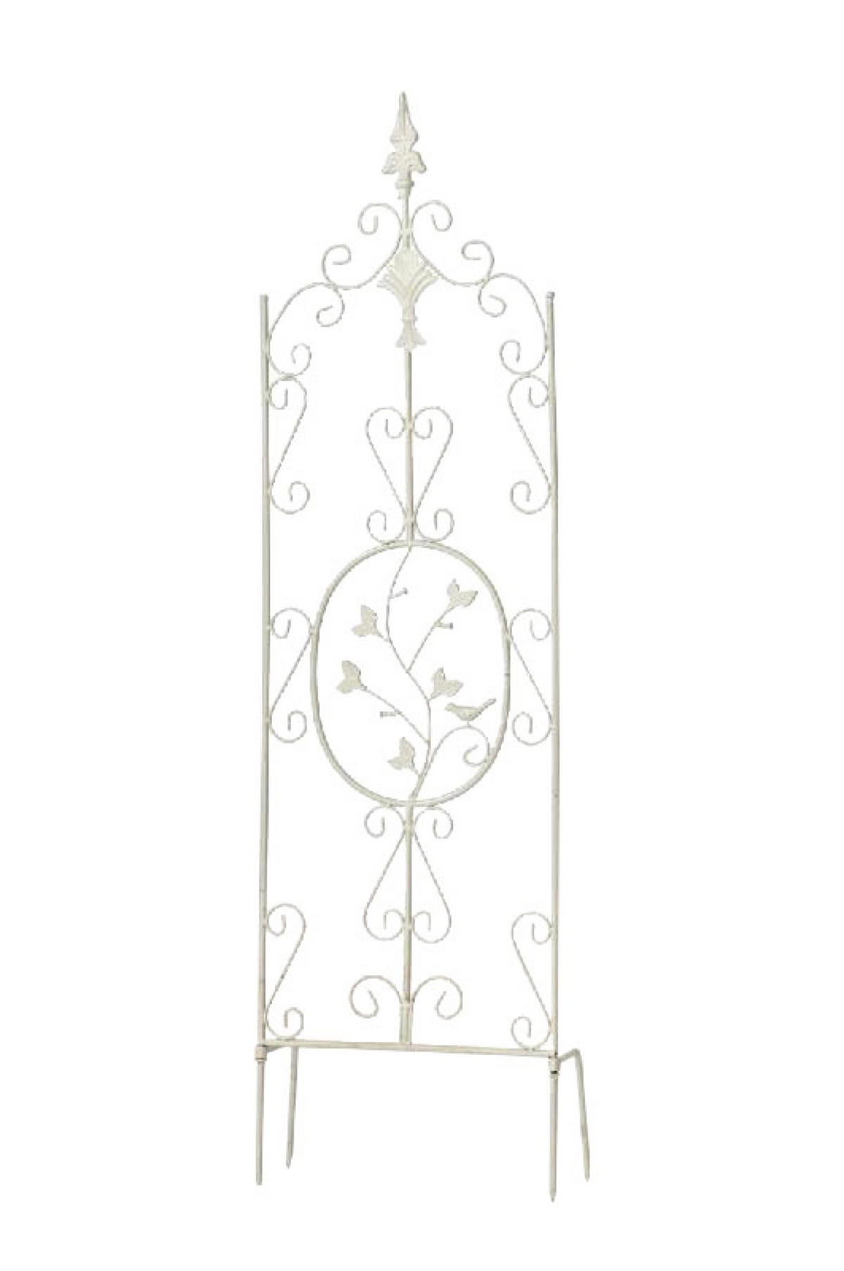 RANKGITTER Burk antik weiß - Weiß, Metall (35/122/7cm) - TPFGarden