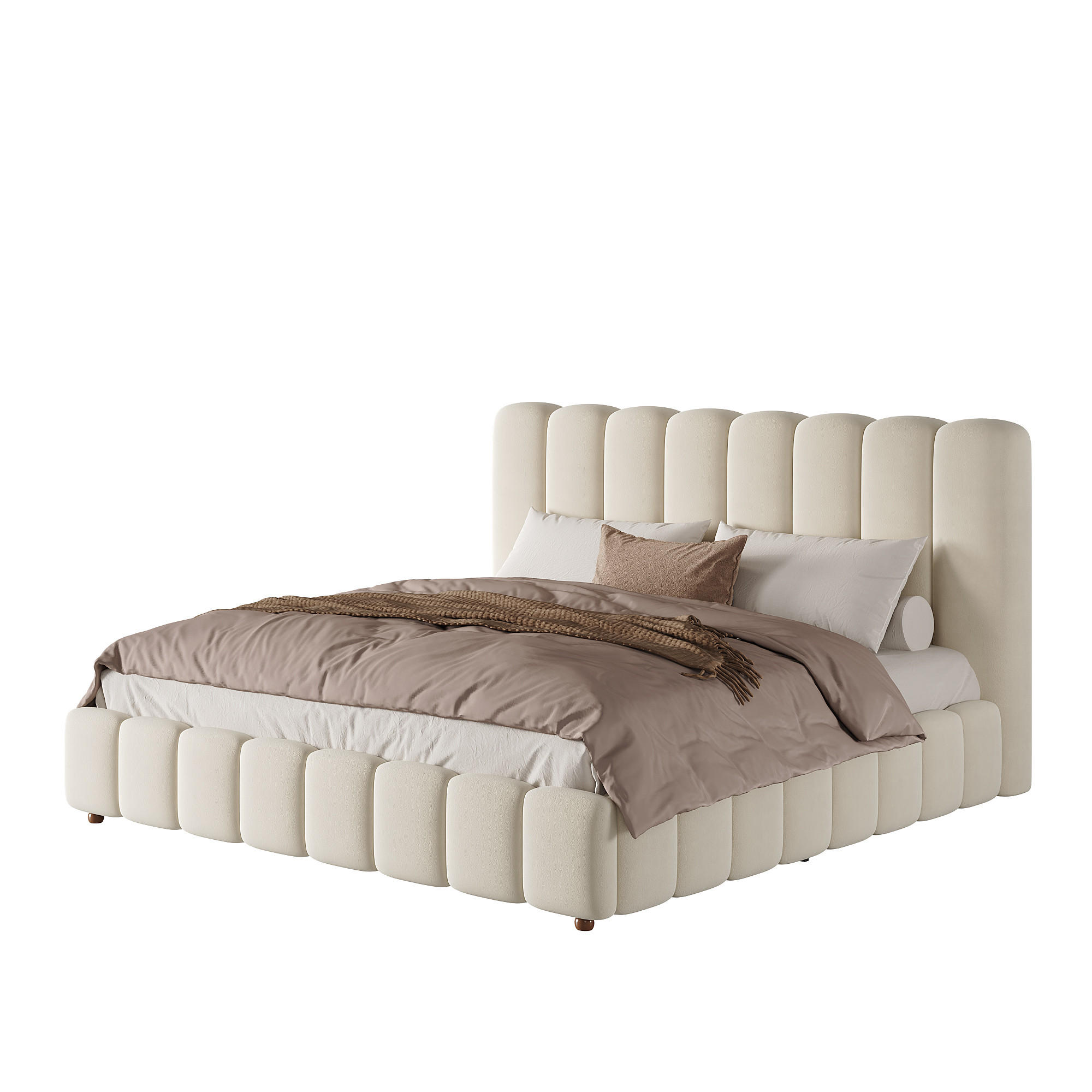 POLSTERBETT 160x200 cm Beige Samt mit Stauraum - Beige, Textil (160/200cm) - FLIEKS