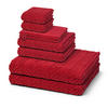 FROTTIERSET Sensual Skin Zopf 8-teilig - Dunkelrot, Textil (50/100cm) - Ross