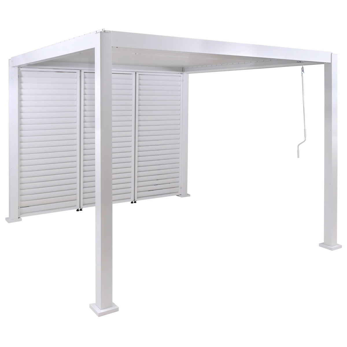 PERGOLA Weiß - Weiß, Metall (302/235/302cm) - MCW