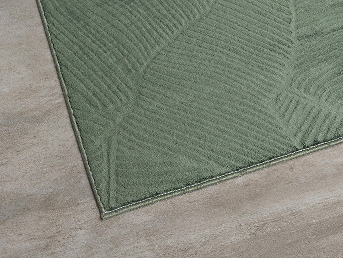 KURZFLORTEPPICH Antirutsch Abstrakt DALAR Polypropylen Waldgrün 200 x 280 cm - Grün, Textil (200/280cm) - KADIMA DESIGN