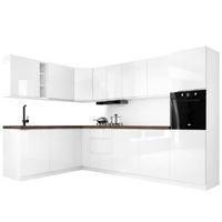 WINKELKÜCHE 320 cm x 200 cm - Aspen KA24-M320 - in Weiß/Hochglanz - Weiß Hochglanz, Holz (520/212/58cm)