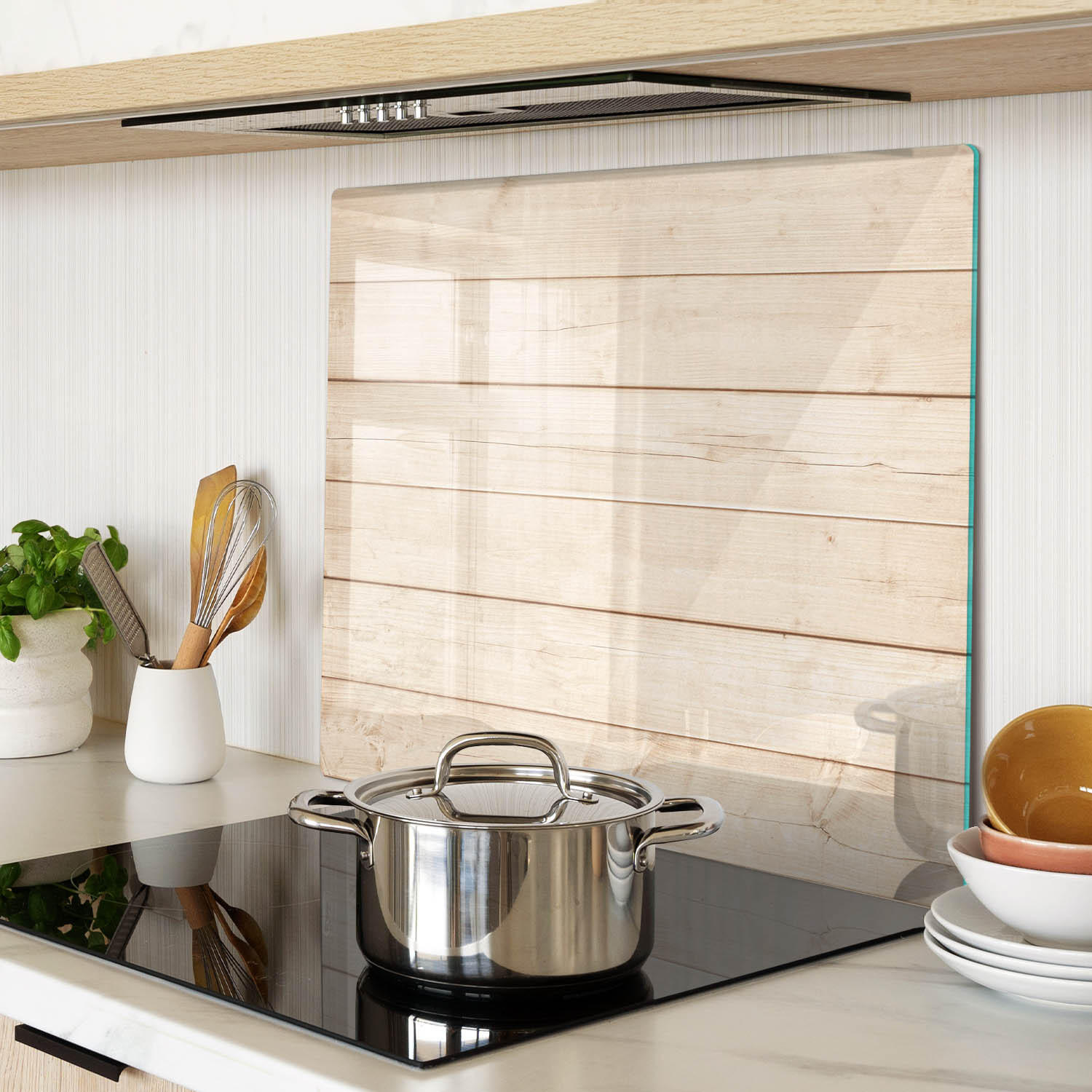GLASPLATTE 60x52 cm Holz - Beige, Glas (60/0.4/52cm) - TULUP