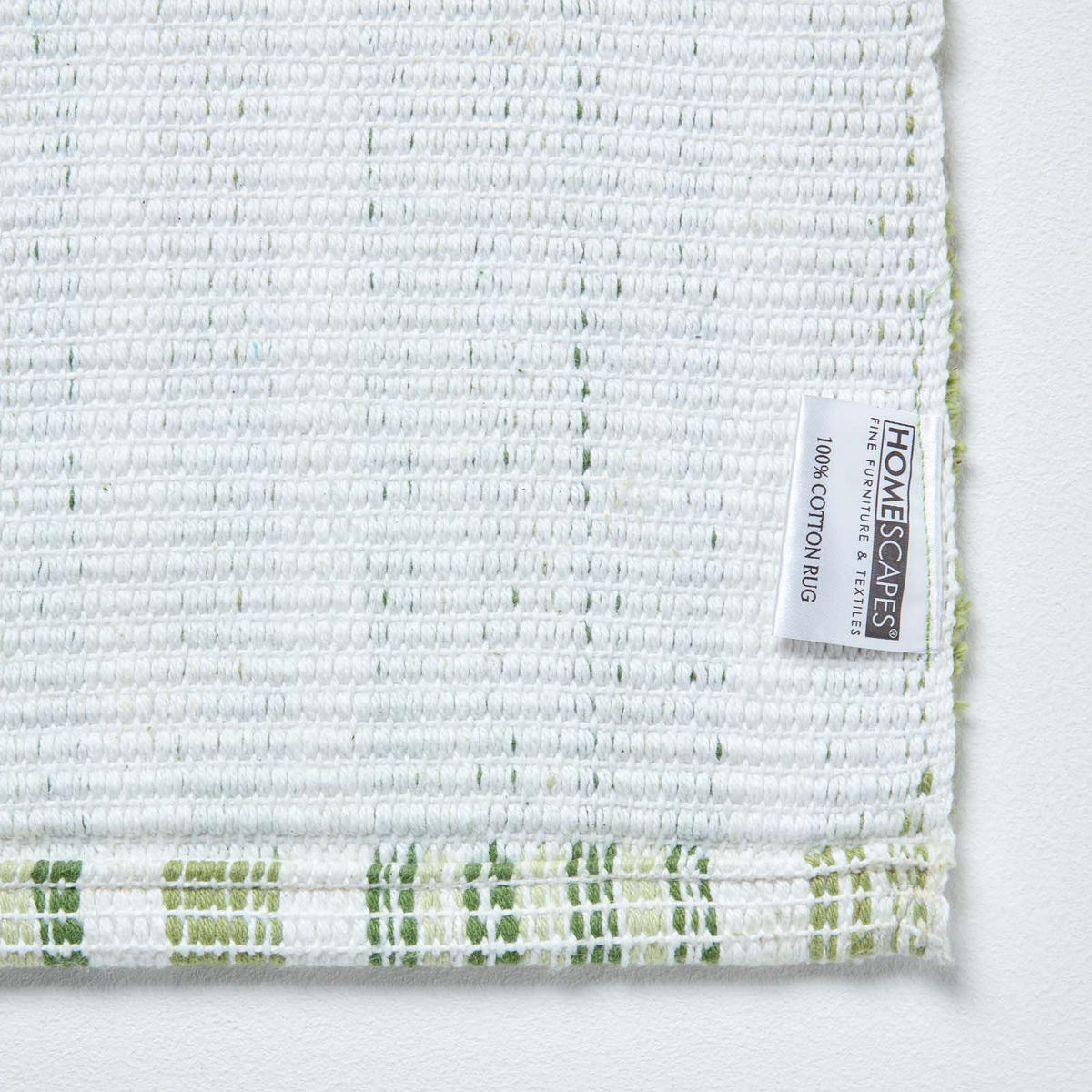 BADEMATTE 40/60 cm gestreift, Baumwolle - Grün, Textil (40/60cm) - Homescapes