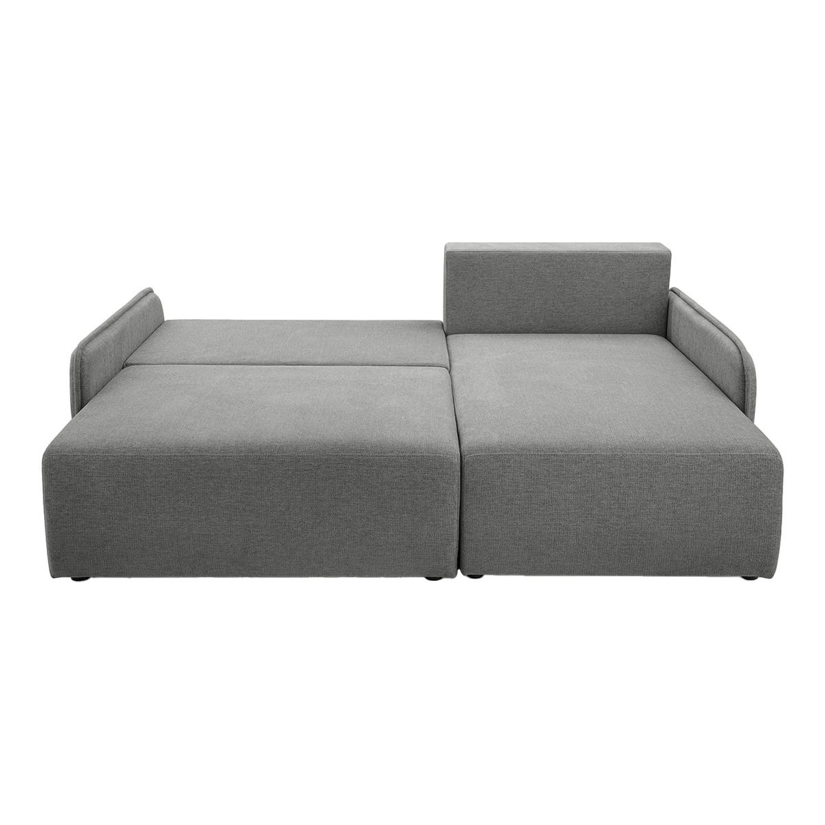 ECKSOFA BLIKO mit Schlaffunktion, Grau - Grau, Textil (198/150cm) - Fedve