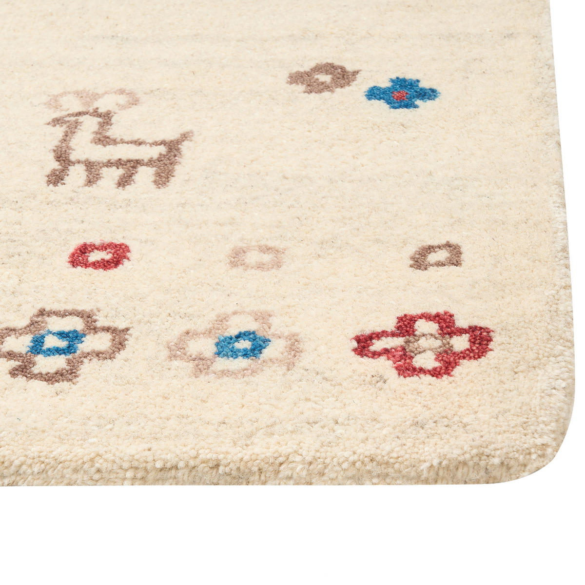 TEPPICH geflochten Suluca 200/140 cm - Beige, Textil (140/200cm) - Beliani