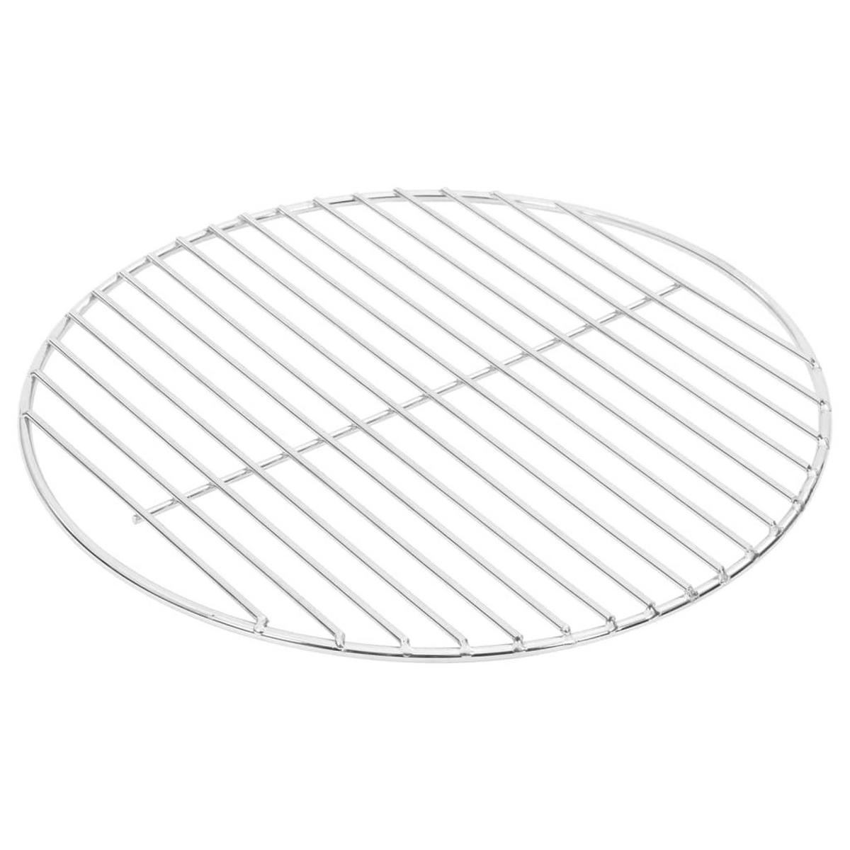 GRILLROST Rund Ø34,5 Cm 304 Edelstahl - Silberfarben, Metall (34.5/34.5cm) - vidaXL