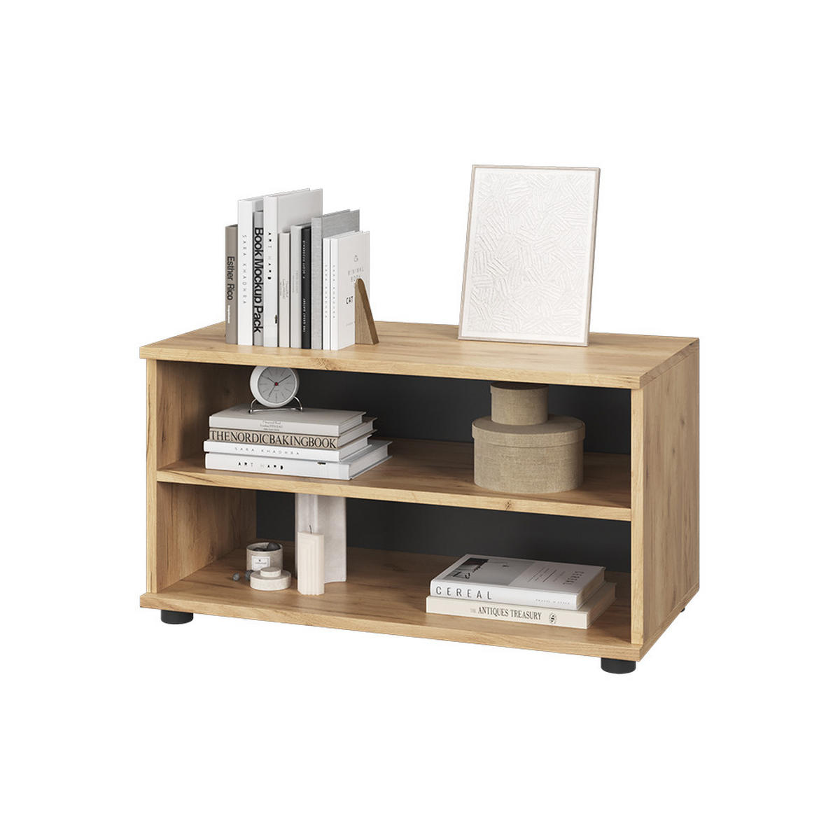 Honigeiche/Anthrazit, Holzwerkstoff (70.8/38.9/35.3cm) - Vicco