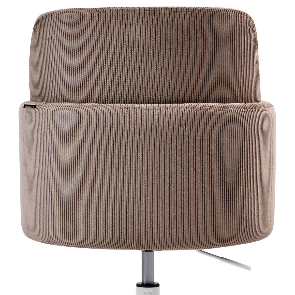 BÜROSTUHL Cord Braun Dryden - Braun, Textil (60/84/60cm) - Beliani