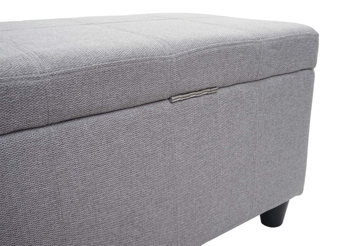 AUFBEWAHRUNGS-TRUHE Lars 45x114x45cm Stoff/Textil Hellgrau - Hellgrau, Textil (114/45/45cm) - BERLINLODGE