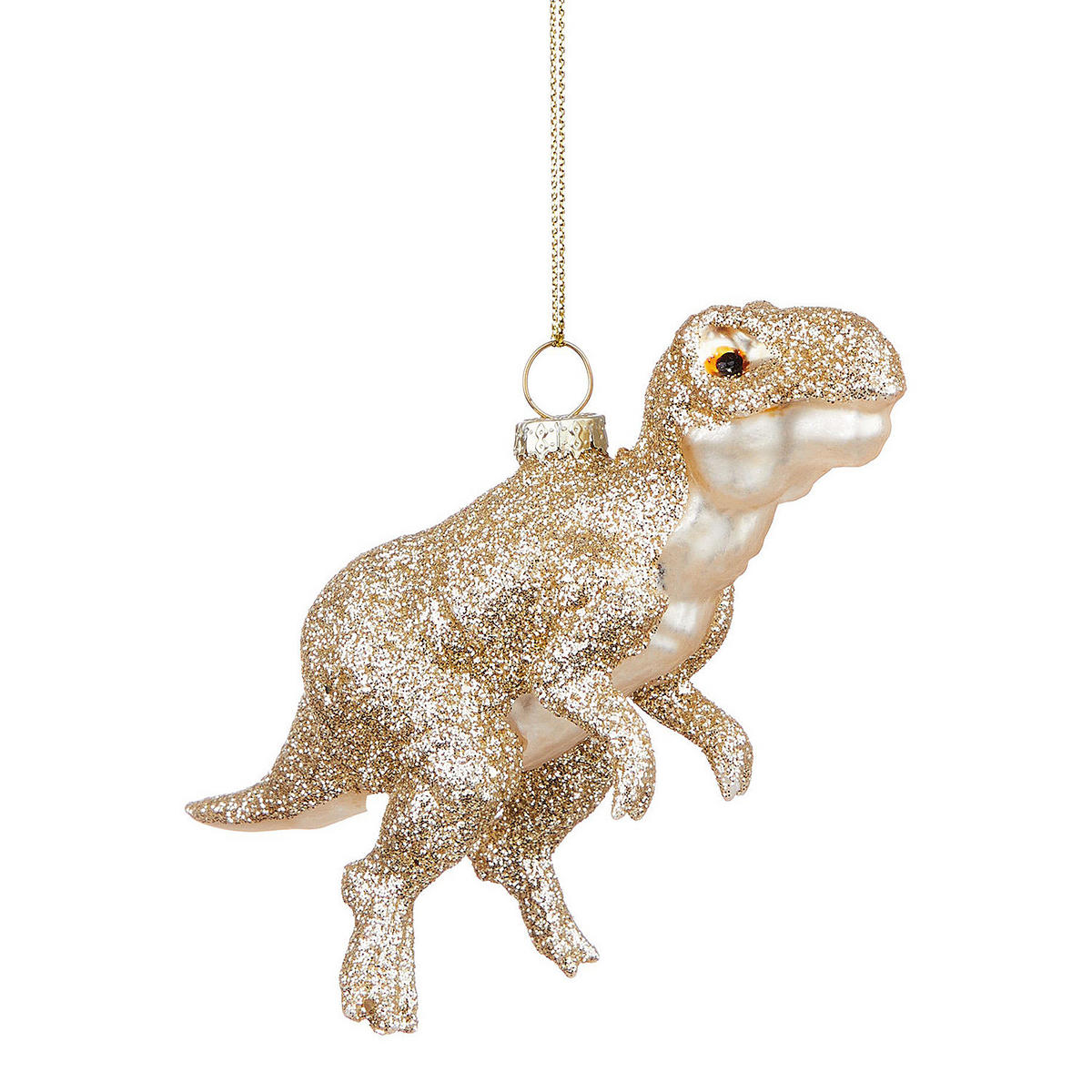 BAUMANHÄNGER Hang T-Rex - Goldfarben, Glas (3.9/6/12cm) - Butlers