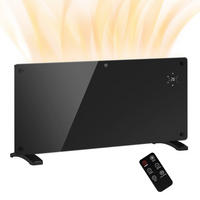 HEIZGERÄT DE-17044 2000 W mit LED-Display & Timer - Schwarz, Glas (21.5/44.5/87cm) - ComfortXL