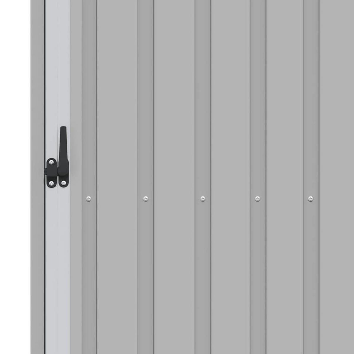 GERÄTEHAUS Grau 245/98/159 Cm Verzinkter Stahl - Grau, Metall (245/159/98cm) - vidaXL