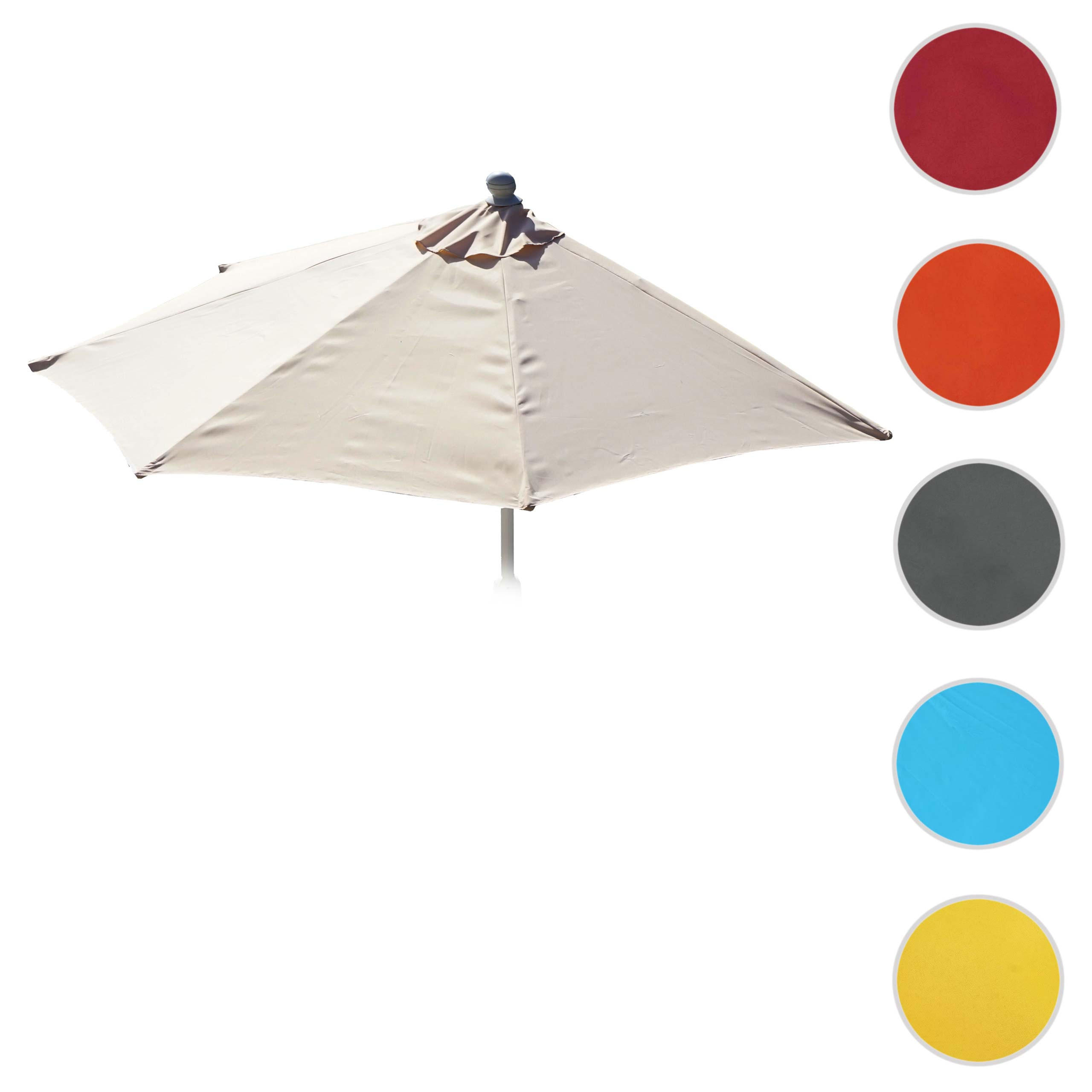 BEZUG FÜR SONNENSCHIRM HALBRUND Cremeweiß - Weiß, Textil (260/135cm) - MCW