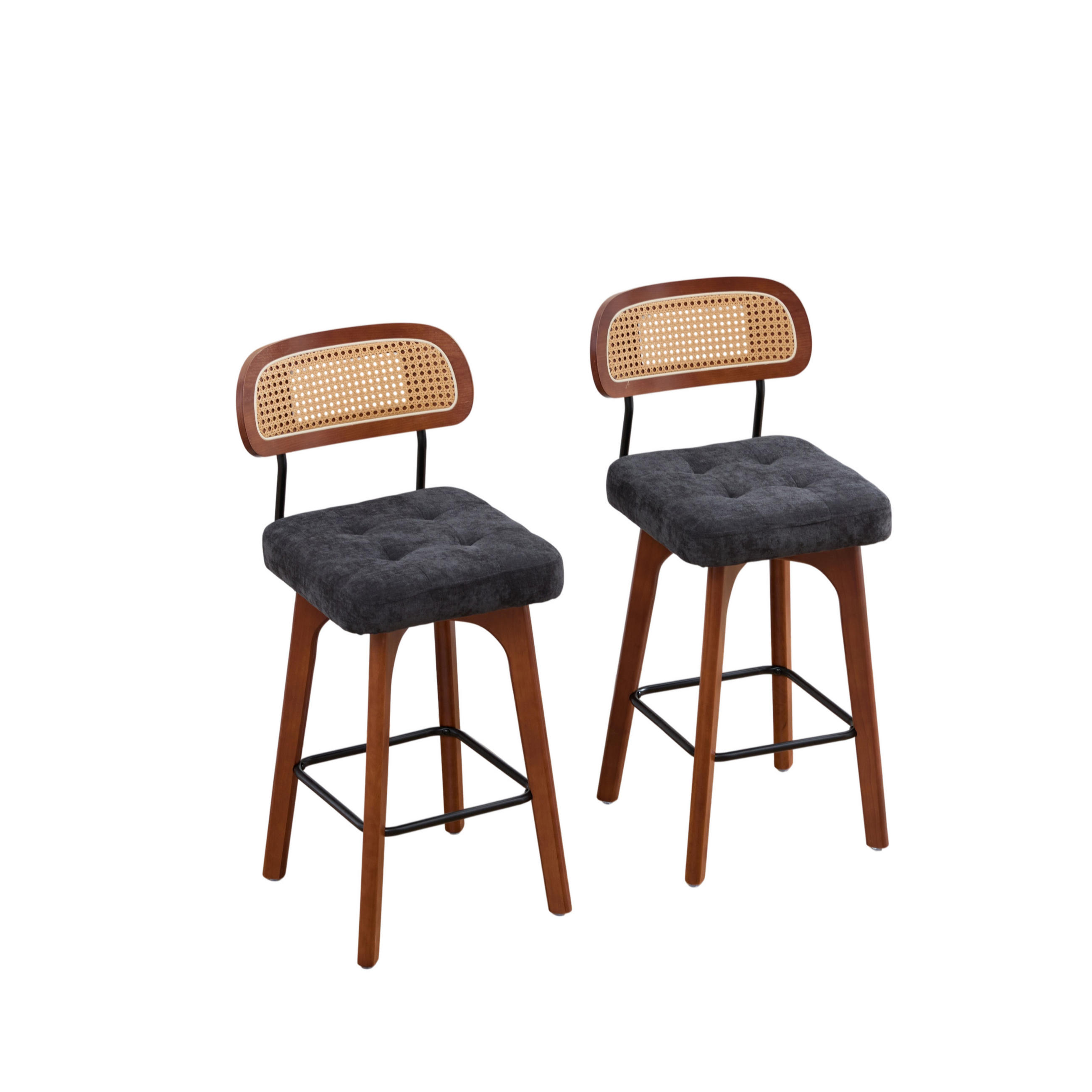 ComfortXL Barhocker Schwarz 44x96x51 cm