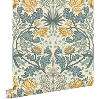 TAPETE Blumenmuster im Jugendstil 50 x 900 cm - Gelb, Papier (50/900cm) - ESTAhome
