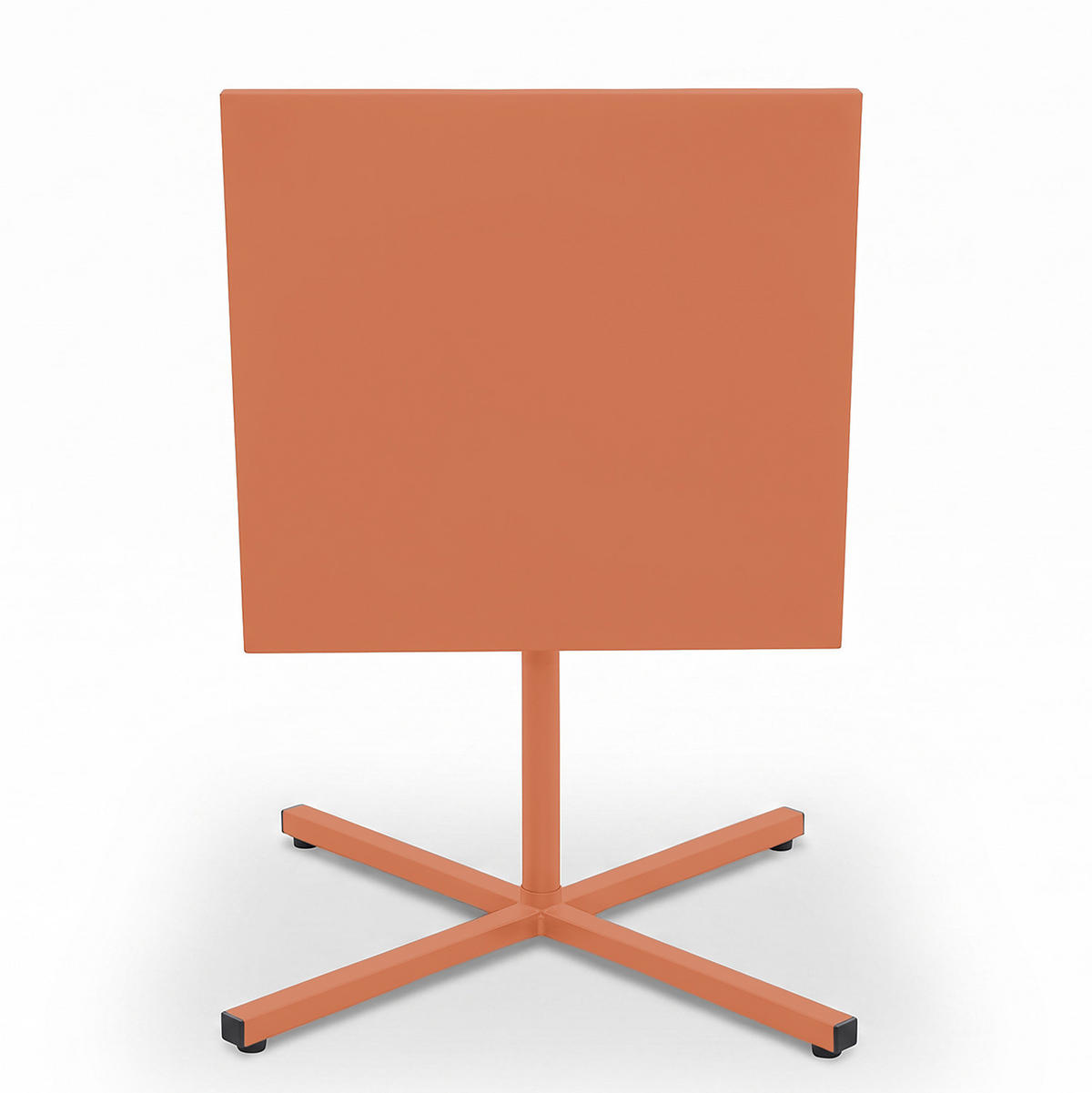 KLAPPTISCH - Stahl - Terracotta, Metall (60/60/74cm) - home24