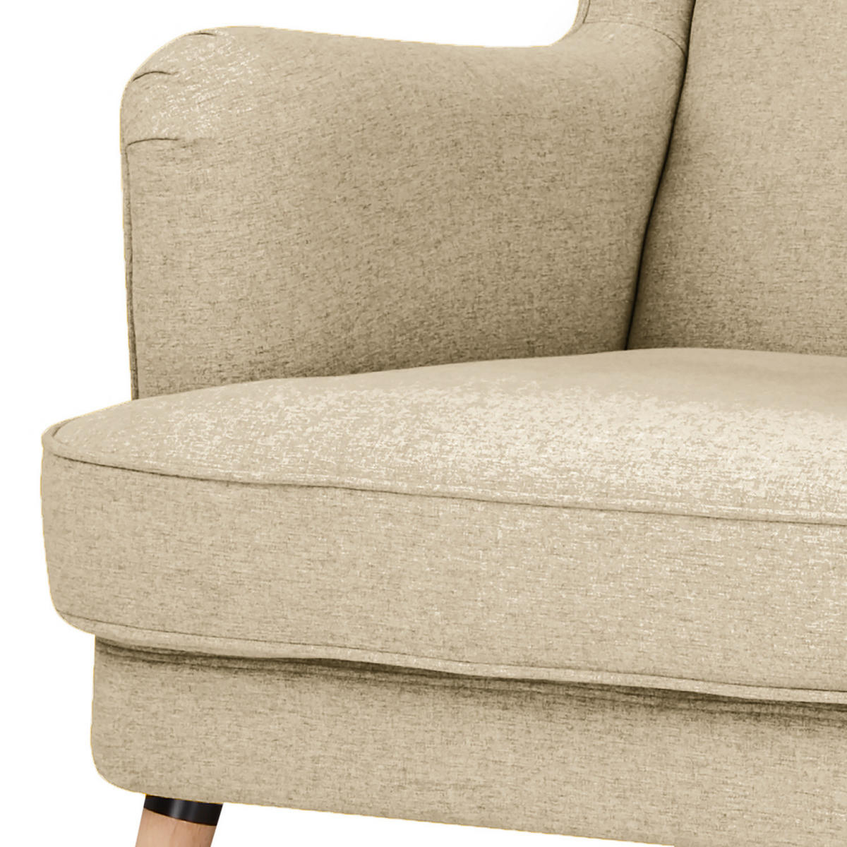 OHRENSESSEL - Beige, Birkenholz/Textil (73/107/96cm) - home24