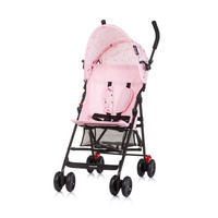 BUGGY Amaya rosa schwarz Sonnendach verstellbar, faltbar, Korb - Hellrosa, Metall (80/43/98cm) - Chipolino