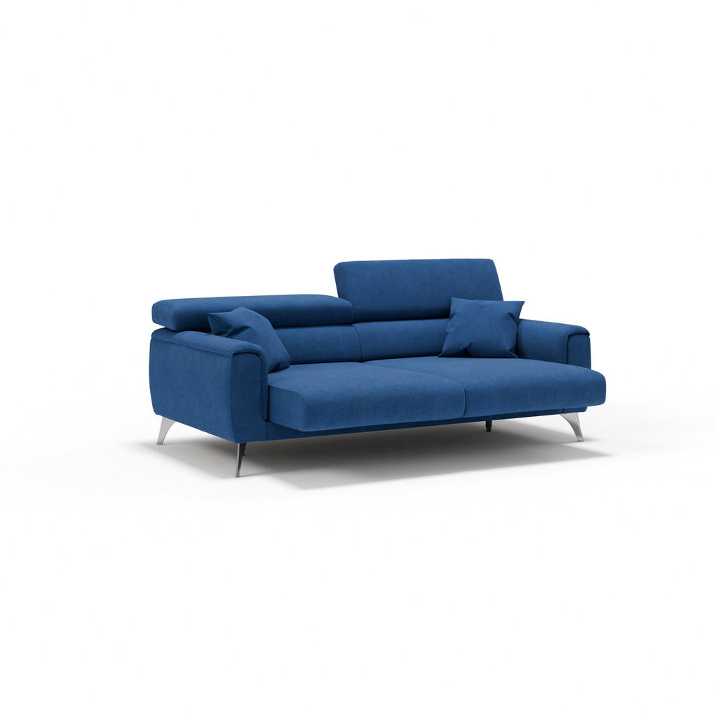 Thumbnail - Divani.store Linearsofa, Blau, Textil, 199x73x102 cm, Wohnzimmer, Sofas & Couches, Sofas