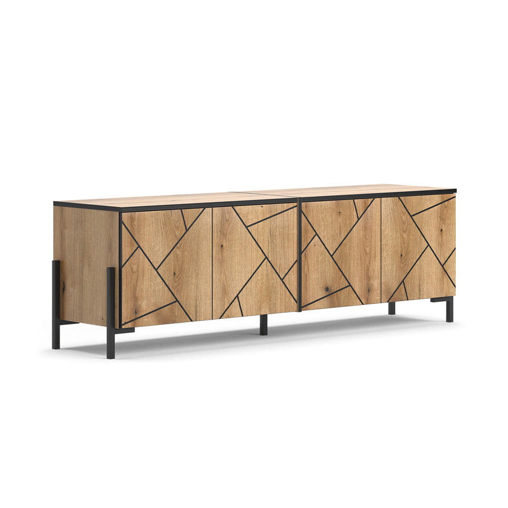 Vicco NÍZKÝ NÁBYTEK POD TELEVIZI Hatto Dub 156.8 x 50 cm