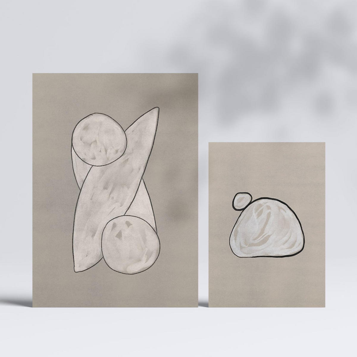 POSTER Set Mit 6 Kosmische Kontur In Form Abstracts Ästhetische Dekorative Gemälde Für Ihr Wohnzimmer, Schlafzimmer, Zuhause A3 & A4 Rahmenlos - Klar, Papier (29/3cm) - Nacnic