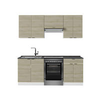 KUCHYŇSKÝ KOUT Fame-Line Dubový panel/bílá - bílá/barva dubu, kompozitní dřevo (200/81.6/60cm) - Vicco