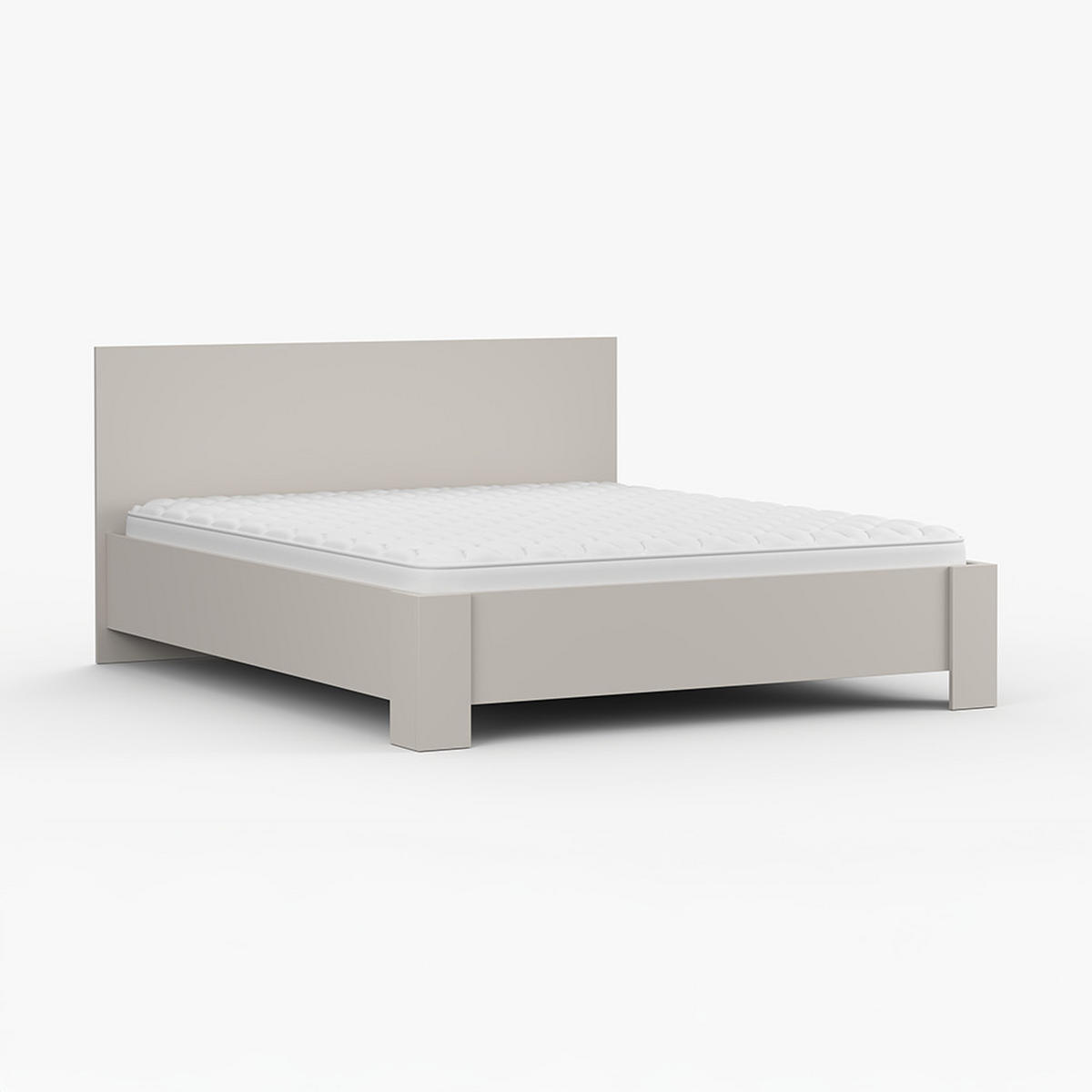 BETT Bettgestell Doppelbett 160x200cm ohne Matratze Kaschmir/Kaschmir MEDIOLAN 03 - Kaschmir, Holzwerkstoff (160/200cm) - imoebel24