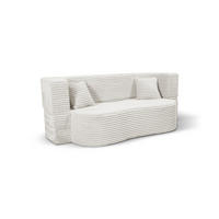 SCHLAFSOFA MYFOAM, Sofa mit Schlaffunktion, Farbe: Weiß, Cordstoff - Weiß, Textil (200/80/72cm) - Storez24