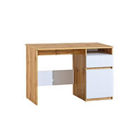 KINDERSCHREIBTISCH ARCO 07 in Weiß Arctic Matt / Wotan Eiche - Eiche Wotan/Weiß, Holzwerkstoff (120/80/52cm) - Deine Möbel 24